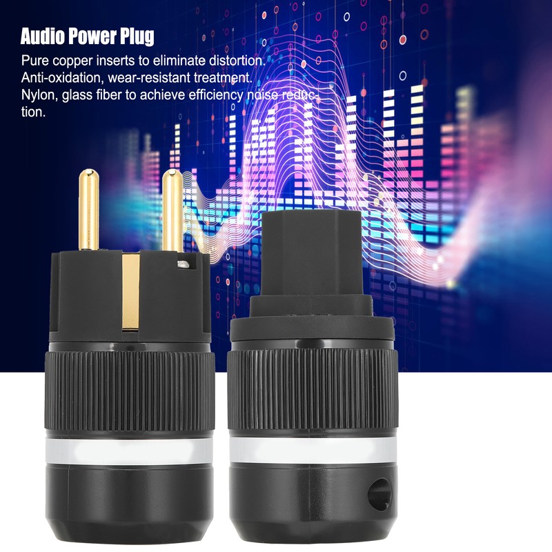 Monosaudio Pure Copper 24K GoldPlated Power Plug for Audio Power