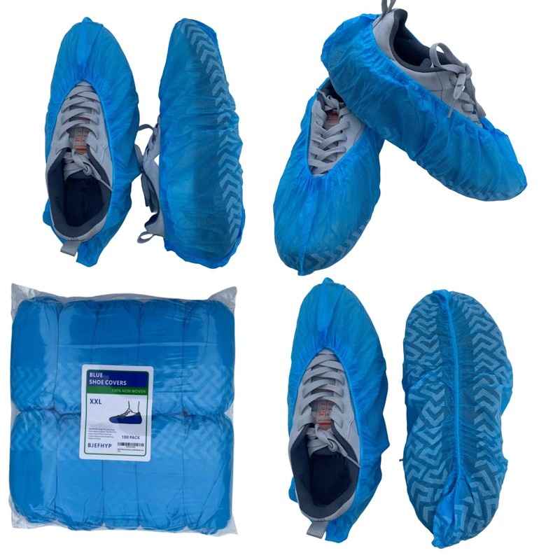 BJEFHYP anti slip shoe covers， disposable shoe cover, breathable non-woven