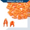Hihaha Car Retainers Clips/for Car/Plastic / 50 Pcs Orange