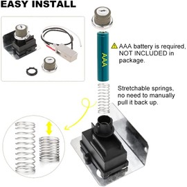 Hicello Electronic Igniter Gas Igniter Kit Replacement for Weber 91360 Spirit E-310, E-320 200, E-210, Spirit 300 and More Gas Grills (2009-2012) with Side Control Panel (2 Outputs)