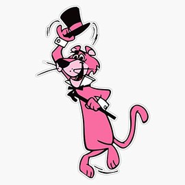 Hello! Snagglepuss Sticker Outdoor Rated Vinyl Sticker Decal for Windows, Bumpers, Laptops or Crafts 5"