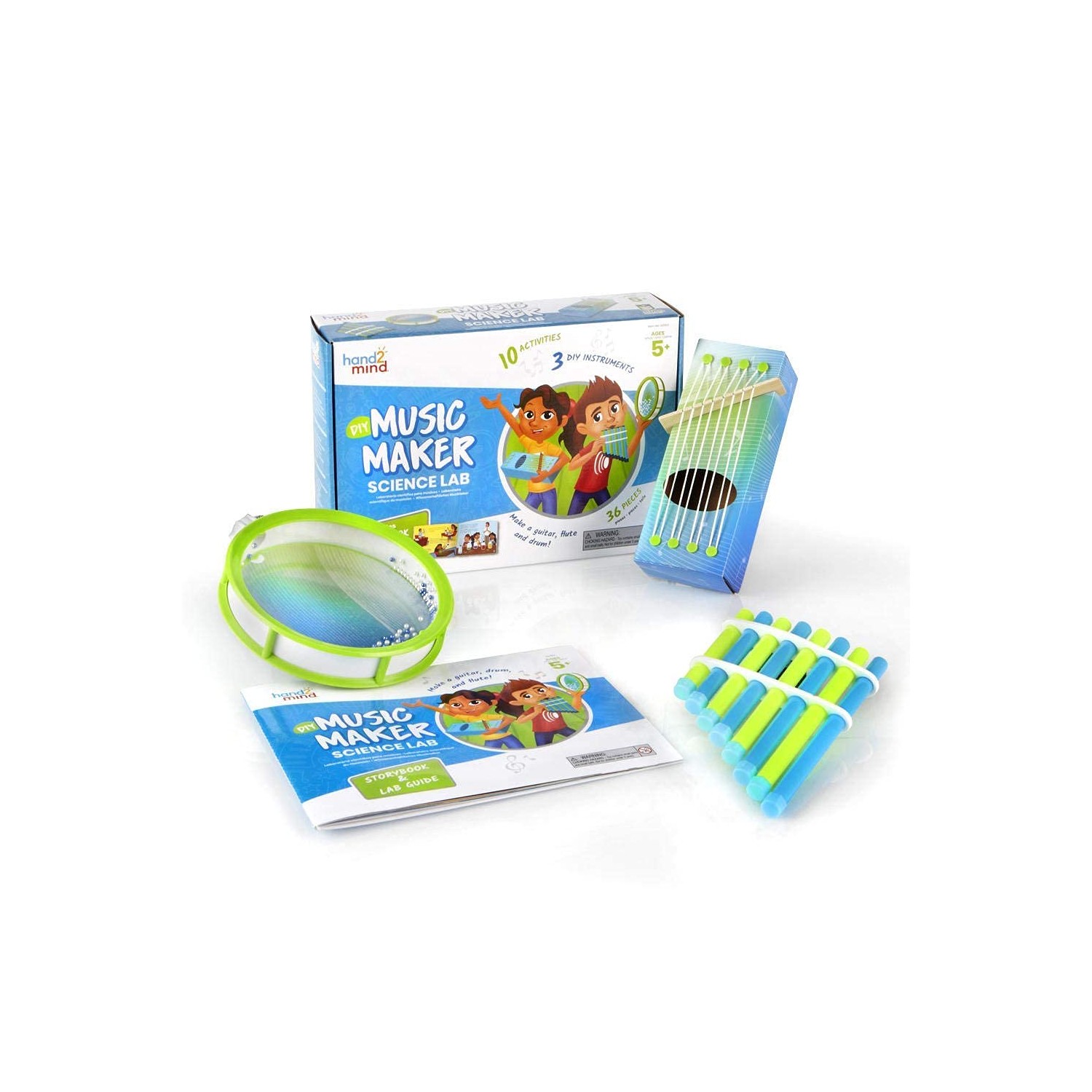 Hand2mind Human Body Science Kit For Kids 5-7 - STEM Anatomy Activities With Stethoscope & Slime