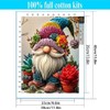 Gnome Succulent Stamped Cross Stitch Kits for Adults - Embroidery