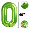 40 Inch Light Green Balloon Number 0 Balloon,Jumbo Mylar Foil