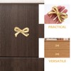 DOITOOL Brass Bow Shape Cabinets Knobs Gold Drawer Pulls Decorative