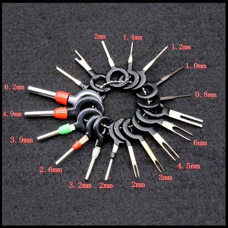 QISF 26Pcs Car Terminals Removal Tools,Auto Wire Connector Terminal Pin