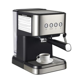 Oiveinya Semi Automatic Coffee Espresso Machine, 1.5L/50.73Oz Stainless Steel Coffee Machine Latte Coffee Machine, Small Coffee Maker with Grinder For Homes Offices Cafes