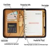 Gift for Men,SAYEEC A5 Executive Conference Folder Travel Portfolio Ringbinder