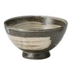 Marui Pottery MR-3-3493 Shigaraki Pottery Hechimon Rice Bowl, Pottery, Kuroiso
