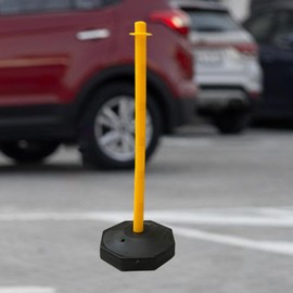 Sharplace 33inch Traffic Post Cone, Parking Post, Multipurpose for Construction Roads Traffic Caution, Yellow