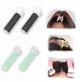 4PCS Volumizing Hair Clips, Hair Roots Hair Clips, Natural Fluffy Hair Clips, Volumizing Hair Root Clips (Green+Black, Large)