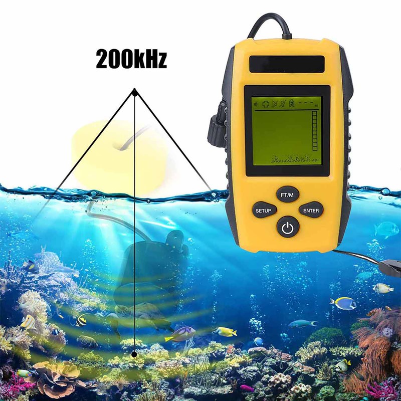 TL88E Portable Fishers Tackle Sonar Sensor Fishfinder Echo Sounder Fish