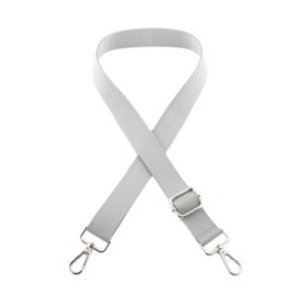 Whakano Pack of 2 Bag Straps 2.5 cm Wide for Men and Women with Carabiner, Adjustable 75-145 cm Bag Strap, Replacement Shoulder Strap for Duffel Camera Bag, Laptop Bag, Black, gray