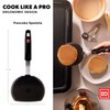 Silicone Turner Pancake Spatula - Nonstick Cookware Safe 600°F Heat-Resistant