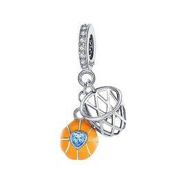 BEEUVIP Women's Life of Animals Charm Pendant for Bracelet 925 Sterling Silver Birthstone Charms Beads Fits Bracelet, Silver, Cubic Zirconia