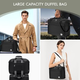 BAGZY Wizz Air Travel Bag Hand Luggage 40 x 30 x 20 cm 25 L Waterproof Hand Luggage Bag for Aeroplane Carry on Luggage Large Cabin Bag for Weekender Hospital Sports Camping Men Women, gray, travel bag