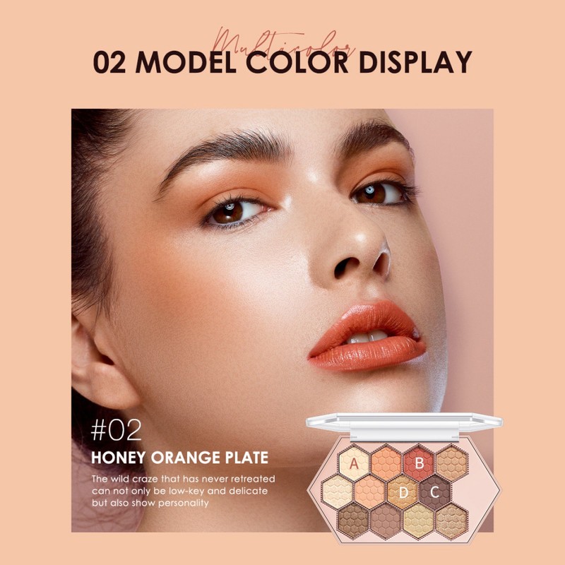 12colors Hexagonal Star Eyeshadow Palette Long Lasting and Portable Eye