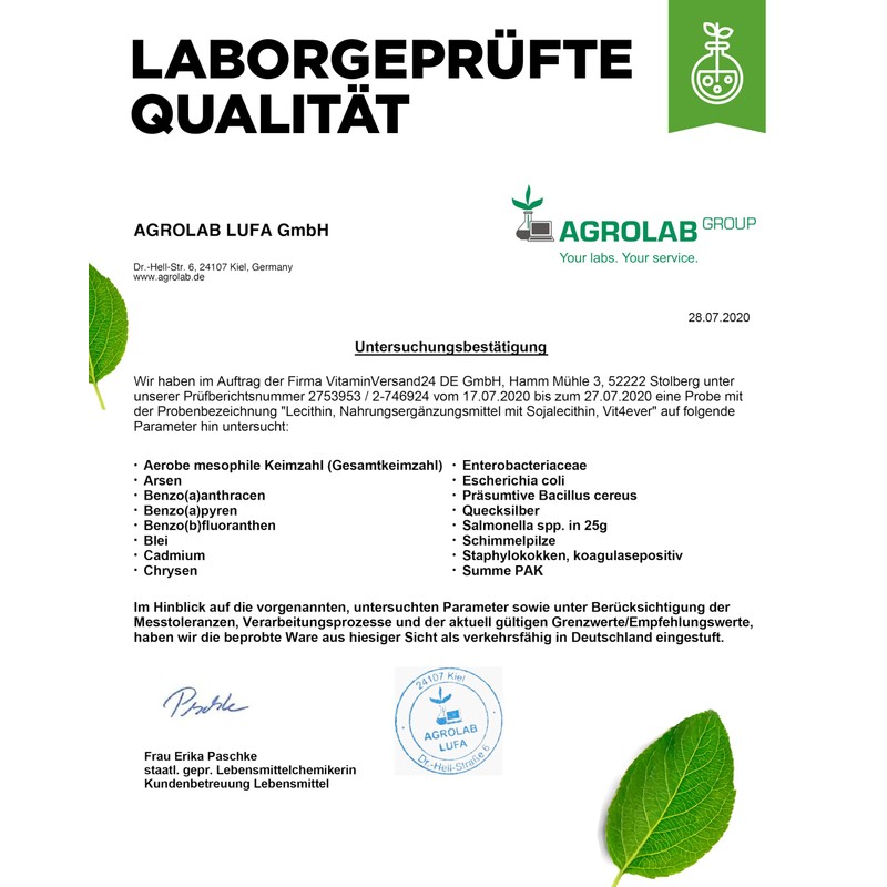 Lecithin 1200 mg – 300 Softgels – Premium: With Phosphatides