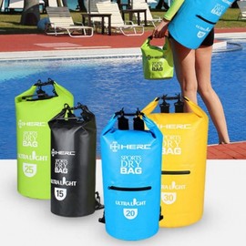 Dry Bag, Waterproof Beach Bag, Swimming Gear Bag 03.HERC Shoulder Tube - (Adult) Red