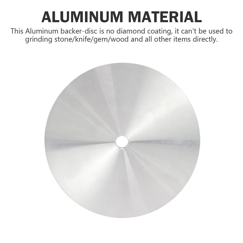 QZATTCAEN Aluminum Disc Master Base Lap Plate 6" x 1/2"