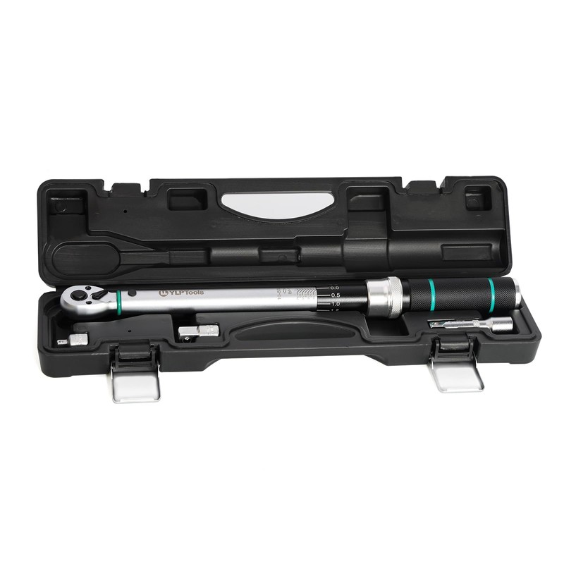 YLP Tools 4-Piece Torque Wrench Set 3/8"*10-80 FT Turn 1/4