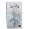 Silver Glitter Wire Star Mini Tree Topper - 5 Inch
