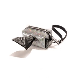 FYDELITY- poopyCUTE: Dazzler Glam Silver | Luxury Fashion Dog Poo Bag Dispenser