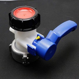 MACHSWON IBC Water Tank Butterfly Valve 62mm Valve Tap Anti-Corrosion IBC Water Tank Adapter DN40 Connector Replacement Valve Fitting