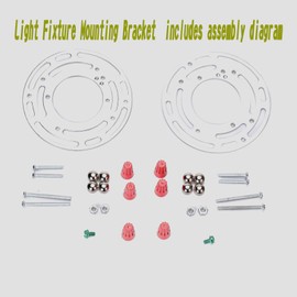 Light Fixture Mounting Bracket,Ceiling Light Mounting Plate, 4 Inch Steel Round Light Crossbar for Wall, Ceiling Light, Chandelier