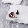 YINETTECH 1Set SPST Waterproof Momentary Toggle Switch, (ON)-Off-(ON) 12V 30A