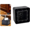 Teabelle Black Stackable Bed and Furniture Risers 3 Inch Heavy