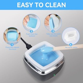 Kit de cera para la nariz – Kit portátil de depilación para orejas y nariz para hombres y mujeres con cera de 3.53 onzas, 10 aplicadores, 40 palillos 