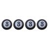 Pack of 4 8 Billiard Ball Valve Caps for Cars