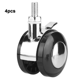 Rueda Giratoria, 4 Ruedas Giratorias de 2 Pulgadas, Aleación de Zinc, Ruedas Giratorias de Rotación 360 para Muebles, Oficina, Casa, Ruedas de Placa