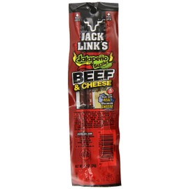 Jack Link's Beef and Cheese Snack, Jalapeno Sizzle, Jalapeno,1.2 Ounce (Pack of 16)