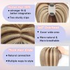 YOOSDPET Hair Toppers for Women Real Human Hair， 360°3D Cover