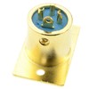 XLR 3-Pin Female Microphone Chassis Panel Mounting Soldering Plate Gold-Plated