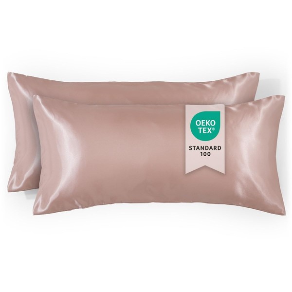 Blumtal Set of 2 satin cushion covers, 50 x 70