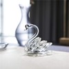 H&D HYALINE & DORA Sparkle Crystal Swan Figurine Collection Paperweight