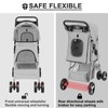 Wedyvko 4 Wheels Pet Stroller for Medium Small Dogs Cats