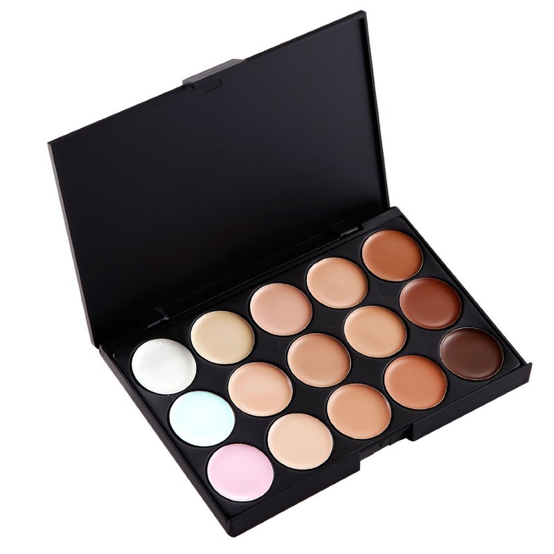 15 Colour CONCEALER PALETTE -Contour Palette, Highlight & Camouflage Palette,