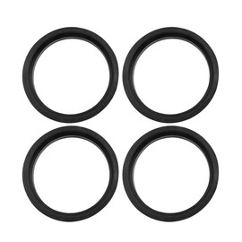 sourcing map Set of 4 Car Centring Rim Hub Centre Ring Black Plastic 67.1 mm to 57.1 mm