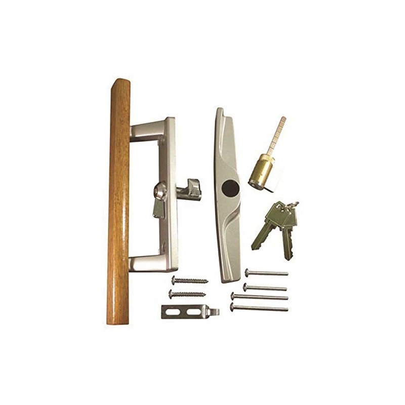 Patio Door Lock and Handle Aluminum with Key Lock