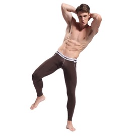 ARCITON Men's Low Rise Leggings Long Johns Thermal Pant US L/with Tag XL(Waist: 35"- 37") 3004ckucoffee