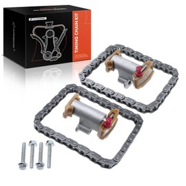 A-Premium Engine Timing Chain Kit W/Tensioner [fit DOHC, 8Cyl 3.9 4.0 4.2L] Compatible with Ford Thunderbird & Lincoln LS & Land Rover LR3, Range Rover 06-09 & Jaguar S-Type, XF, XJ8, XK8, XKR & More