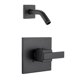 Replacement for Delta 13/14 Series Shower Faucet Trim Kit, Shower Arm, Shower Handle (Valve& Catridge Not Inclued), Matte Black