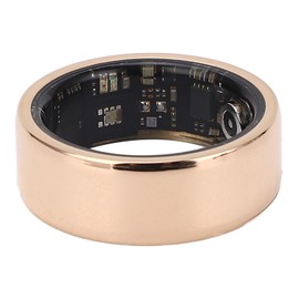 Smart Ring, Mini Smart Ring Health Tracker, Hombres Mujeres Fitness Sleep Health Monitor Monitor Bluetooth Impermeable Oro (#8)