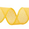 Joycrosso Burlap Wired Edge Ribbon 25mm x 9 Meters, Yellow,