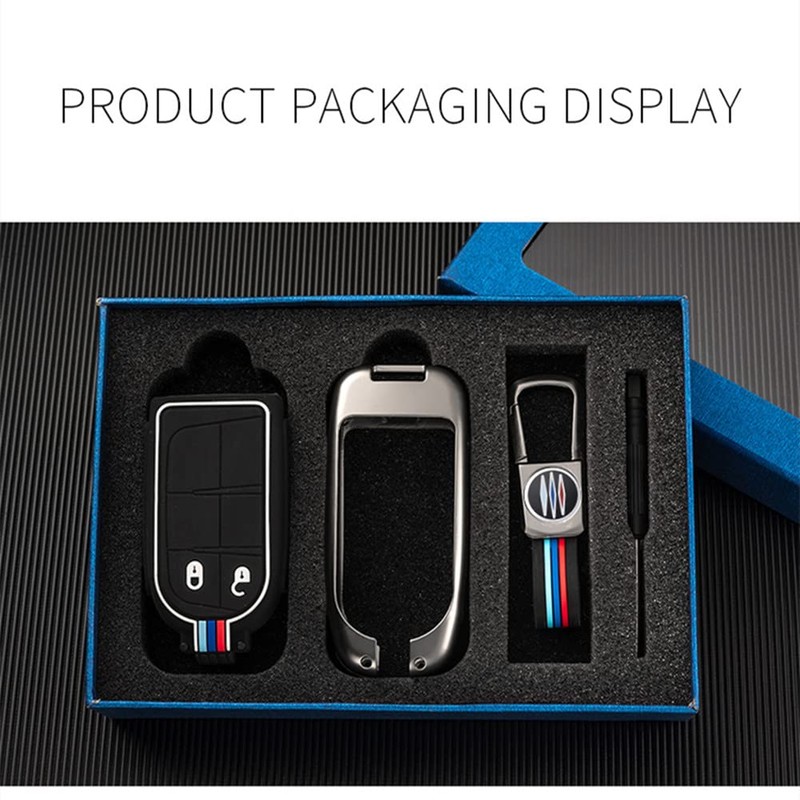 OTMIK Zinc Alloy Car Key Cover Case fit for Jeep