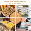 HOMESHOPA Rectangular Roasting Tray, 2 Pack Disposable Aluminium Foil Trays,